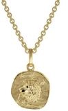 trendor Kette mit Anh&auml;nger 75905-08, Sternzeichen f&uuml;r Kinder L&ouml;we Gold 333 +
