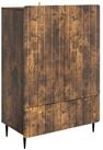 vidaXL Sideboard 66 x 34,5 x 97 cm Sideboard Wohnzimmer Schrank Ger&auml;ucherte...