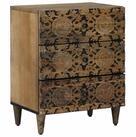 vidaXL Nachttisch 50 x 33 x 60 cm Nachttisch Nachtschrank Nachtkommode Braun...