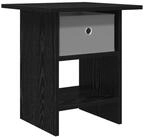 vidaXL Nachttisch Nachttisch Schwarz Eichen-Optik 41 x 40 x 45 cm Holzwerkstoff