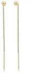 Elli Paar Ohrh&auml;nger Geo Kugel Basic Durchzieher Schmuck Geschenk 925 Silber, Geo
