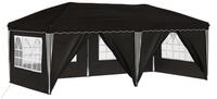 vidaXL Partyzelt Pop-up Partyzelt 575 x 288 x 245 cm Schwarz