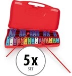 Classic Cantabile Glockenspiel GSR-25 Sopran Glockenspiel chromatisch 5x Set -...