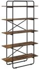 vidaXL B&uuml;cherregal B&uuml;cherregal 5 Ebenen 100 x 35 x 175,5 cm PB R&auml;uchereiche,