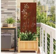 vidaXL Sichtschutzelement, Garten Sichtschutz-Leinwand Rostig 50 x 140 cm
