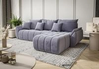 Fun M&ouml;bel Ecksofa Schlafsofa Sofa Louise in Stoff Monolith, Ottomane Links oder