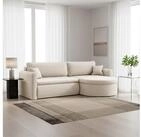 Fun M&ouml;bel Ecksofa Ecksofa Schlafsofa FELIZ, Rundumbezug, Inkl. Bettkasten und 2