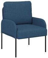 vidaXL Sofa Sofas mit Kissen 55cm Blau Sperrholz, 1 Teile