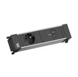 Bachmann POWER FRAME 1xCEE7/3 Einbau-Tischsteckdosenleiste (Kabell&auml;nge 0.2 m),...