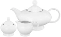 Seltmann Weiden Kanne Seltmann Weiden Lido Black Line Teekanne + Milch- und...