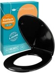 Calmwaters WC-Sitz Original, Premium, Made in EU, Absenkautomatik, bis 250 kg,