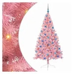 vidaXL K&uuml;nstlicher Weihnachtsbaum K&uuml;nstlicher vorbeleuchteter Weihnachtsbaum Rosa
