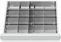 Stier Kleinteilemagazin STIER Schubladeneinteilung Metalleinteilung BLH 100/125...