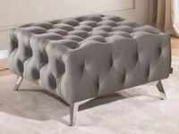 S-Style M&ouml;bel Polsterhocker Chesterfield Whitby, mit goldenen, silbernen oder
