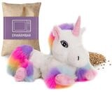 Habibi Plush W&auml;rmekissen Habibi W&auml;rmetier Einhorn White Rainbow...
