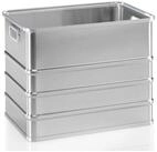 Gm&ouml;hling Stapelbox Gm&ouml;hling Stapelkasten A 152 ungelocht 120l Aluminium