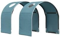 vidaXL Bett Bett-Tunnel f&uuml;r Kinder-Hochbetten 2 stk. Himmelblau Polyester...