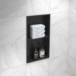 Marwell Badregal Como, Wandnische, schwarz