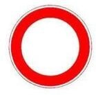 Warnschild VKZ.250 Ronde 600mm Durchfahrt Verboten RAL-G&uuml;tezeichen Folie RA1