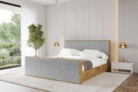 ALTDECOR Polsterbett ENZO10-Z (Polsterbett mit Bettkasten und Lattenrost,...