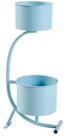 en.casa Blumenst&auml;nder, &raquo;Almelo&laquo; mit Pflanzent&ouml;pfen 63x29x21cm Metall...