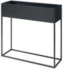 en.casa Blumenkasten, &raquo;Joensuu&laquo; Hochbeet 80 x 80 x 25 cm Stahl Schwarz
