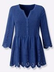 Witt Klassische Bluse Spitzen-Bluse 3/4-Arm