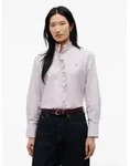 Tommy Hilfiger Langarmbluse OXFORD RUFFLES RELAXED LS SHIRT Baumwolle, relaxed fit,