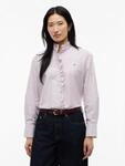 Langarmbluse TOMMY HILFIGER "OXFORD RUFFLES RELAXED LS SHIRT", Damen, Gr. 34,...