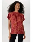Aniston SELECTED Kurzarmbluse in extra weiter Form - NEUE KOLLEKTION bunt|rosa 38 EU