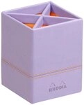 Rhodia Notizheft Rhodiarama Stiftek&ouml;cher aus Kunstleder, 8x8x11cm Schwertlilie