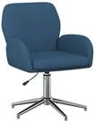 vidaXL B&uuml;rostuhl Drehstuhl Stoff 54 x 58 x 90 cm Blau (1 St)