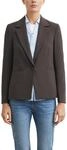Jackenblazer COMMA, Damen, Gr. 34, braun, Web, Obermaterial: 63% Polyester, 32%