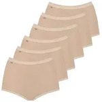 sloggi Slip Damen Slip 6er Pack Baumwolle (Packung, 6er Pack) beige 44