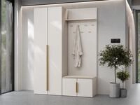 MIRJAN24 Garderoben-Set Kerkin I, (2er-Set, Kleiderschrank, Schuhschrank mit