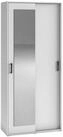 Masseno Garderobenschrank BENVENO 90 x 210 cm Flurm&ouml;bel mit Spiegel und 2...