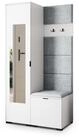 Masseno Garderobenschrank VIRA 95 x 181 cm Garderoben-Set mit Spiegel und 1...