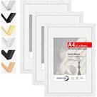 LuxusKollektion Bilderrahmen-Set Bilderrahmen A4 21x30cm 3x Holz Wei&szlig; Holz...