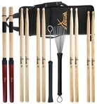 XDrum Schlagzeug Drumstick Starter Set (Sticks, 5A Nylon, inkl....