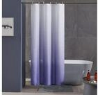 Furlinic Duschvorhang Schmaler Duschvorhang Badewanne Wei&szlig; Lila 100x200cm