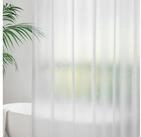 AooHome Duschvorhang Duschvorhang 120x200 Transparent Wei&szlig; mit Magneten,