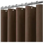 LuxusKollektion Duschvorhang Duschvorhang Wasserdicht Leinen Braun H182 x B182...