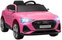 HOMCOM Elektro-Kinderauto 12V Audi E-tron mit Fernbedienung, Musikfunktion,