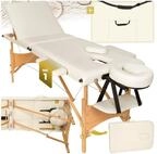 tectake Massageliege Massagetisch klappbar mit Holzgestell, Polsterung...