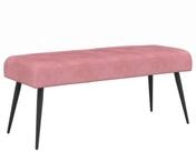 vidaXL Sitzbank Bank mit Knopfheftung Rosa 80 x 40 x 46 cm Samt (1-St)