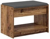 vidaXL Schuhschrank 63 x 38 x 45 cm Schuhregal Flurbank mit Kissen mit Regal...
