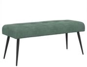 vidaXL Sitzbank Bank mit Knopfheftung Meergr&uuml;n 110 x 40 x 46 cm Samt (1-St)
