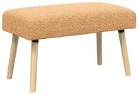 vidaXL Sitzbank Bank Uni Beige 80 x 40 x 46 cm Boucl&eacute; (1-St)