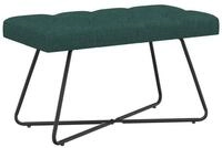 vidaXL Sitzbank Bank mit Knopfheftung Dunkelgr&uuml;n 80 x 40 x 46 cm Stoff (1-St)