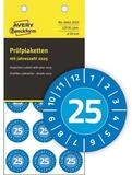 Avery Zweckform Etiketten Pr&uuml;fplaketten 2025 20mm VE=120 Etiketten blau